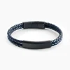 Bracelet Jourdan Come Cuir Bleu