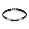 Bracelet Jourdan Cuir Noir
