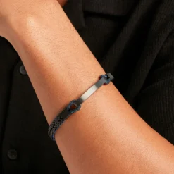 Bracelet Jourdan Donovan Acier Noir