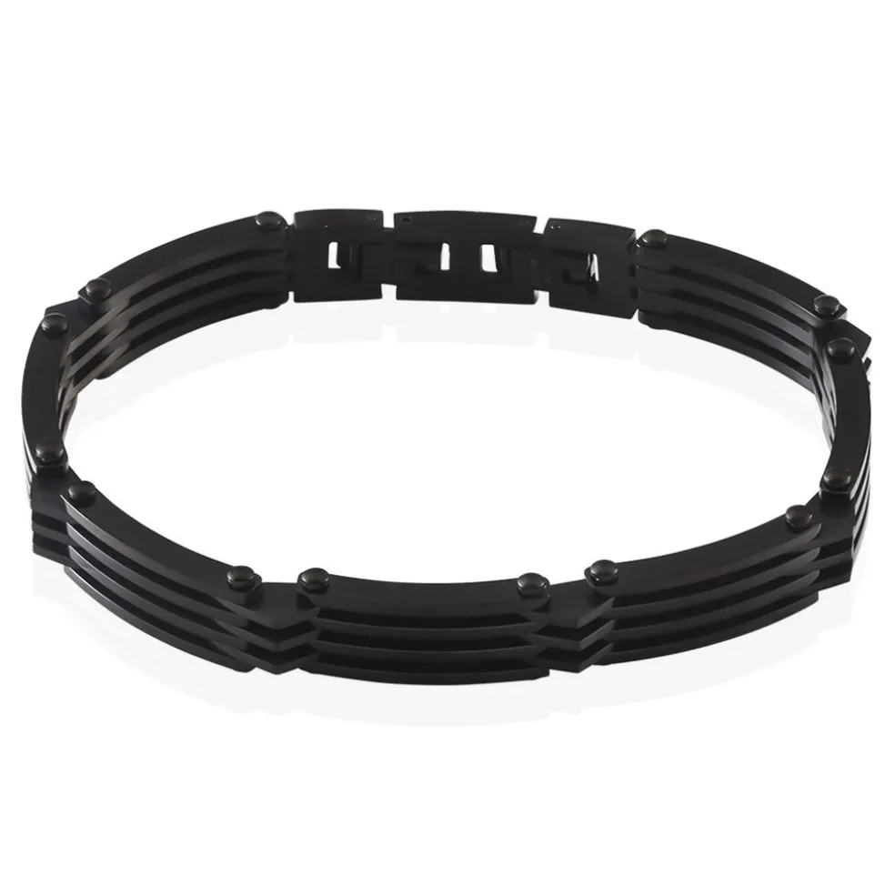 Bracelet Jourdan Homme Rio Acier Noir
