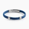 Bracelet Jourdan Kamen Cuir Bleu