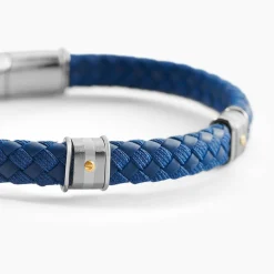 Bracelet Jourdan Kamen Cuir Bleu