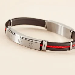 Bracelet Jourdan Magnus Caoutchouc Bleu