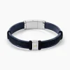 Bracelet Jourdan Orso Cuir Bleu