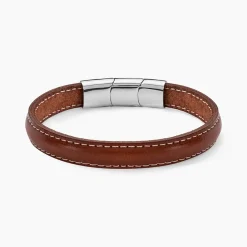 Bracelet Jourdan Rupert Cuir Marron