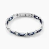 Bracelet Jourdan Wild Acier Blanc Et Bleu