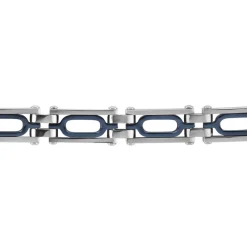 Bracelet Jourdan Wild Acier Blanc Et Bleu