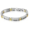 Bracelet Jourdan Zephir Acier Bicolore Dore / Blanc