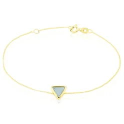 Bracelet Juliete Or Jaune Aigue Marine