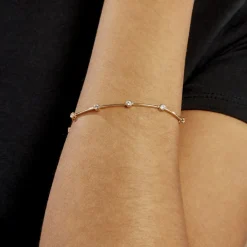 Bracelet Kaelig Plaqué Or Jaune Oxyde De Zirconium