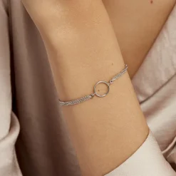 Bracelet Kaelly Argent Blanc