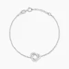 Bracelet Kaelya Argent Blanc