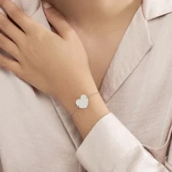 Bracelet Kanitha Argent Blanc