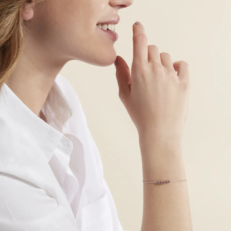 Bracelet Karrie Argent Blanc Oxyde De Zirconium