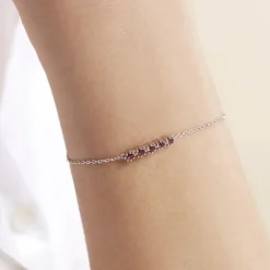 Bracelet Karrie Argent Blanc Oxyde De Zirconium