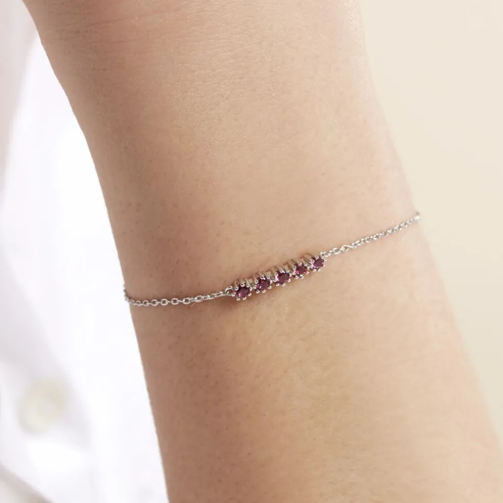 Bracelet Karrie Argent Blanc Oxyde De Zirconium