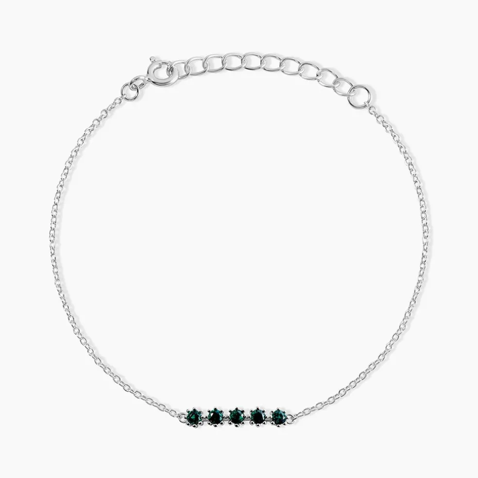 Bracelet Karrie Argent Blanc Oxyde De Zirconium