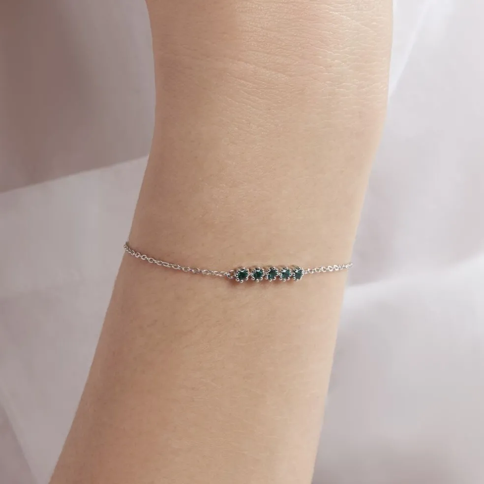 Bracelet Karrie Argent Blanc Oxyde De Zirconium