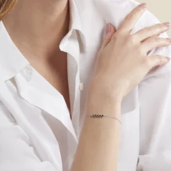 Bracelet Karrie Argent Blanc Oxyde De Zirconium