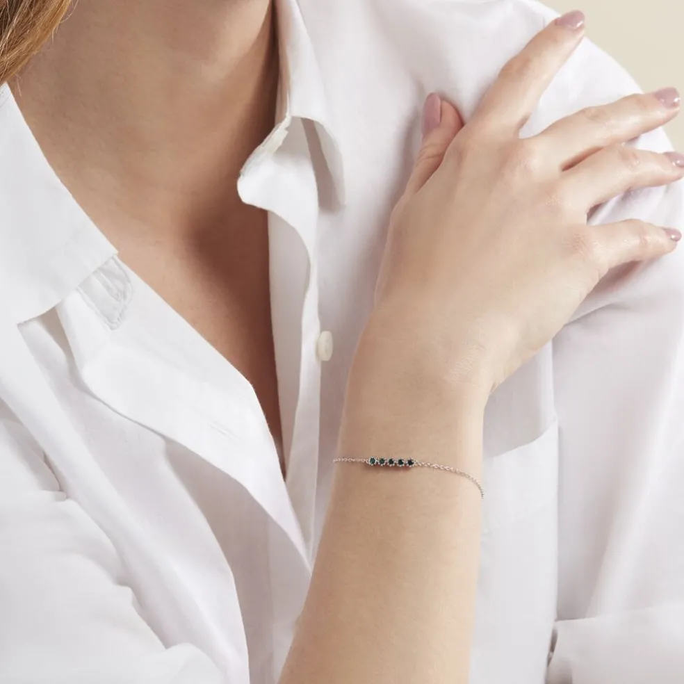 Bracelet Karrie Argent Blanc Oxyde De Zirconium