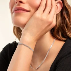 Bracelet Kelline Argent Blanc