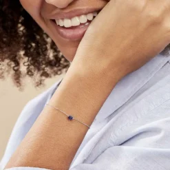 Bracelet Kelvyn Argent Blanc Oxyde