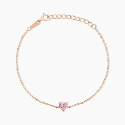 Bracelet Kelvyn Argent Rose Oxyde De Zirconium