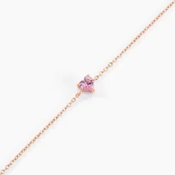 Bracelet Kelvyn Argent Rose Oxyde De Zirconium
