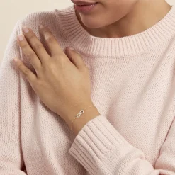 Bracelet Klothilda Or Jaune Oxyde De Zirconium