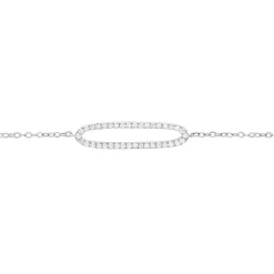 Bracelet Laïde Argent Blanc Oxyde De Zirconium