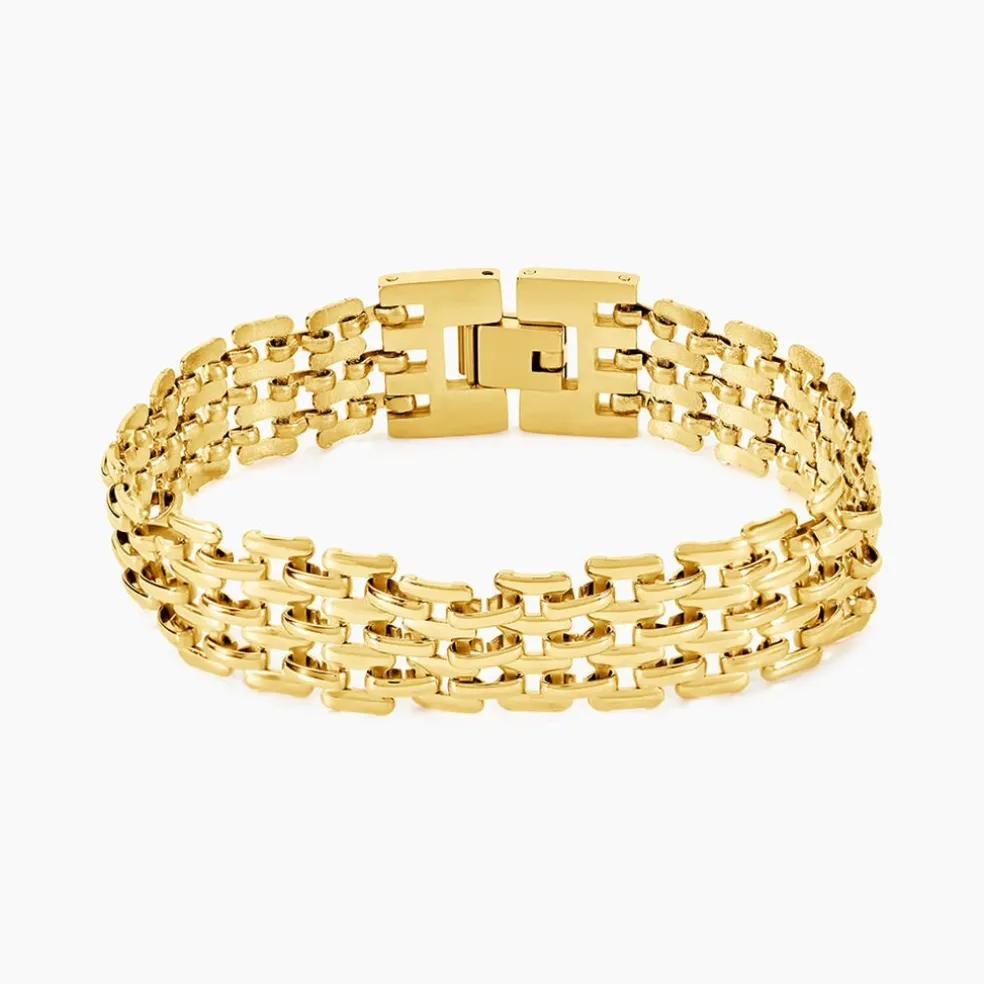 Bracelet Lady Code Acier Jaune