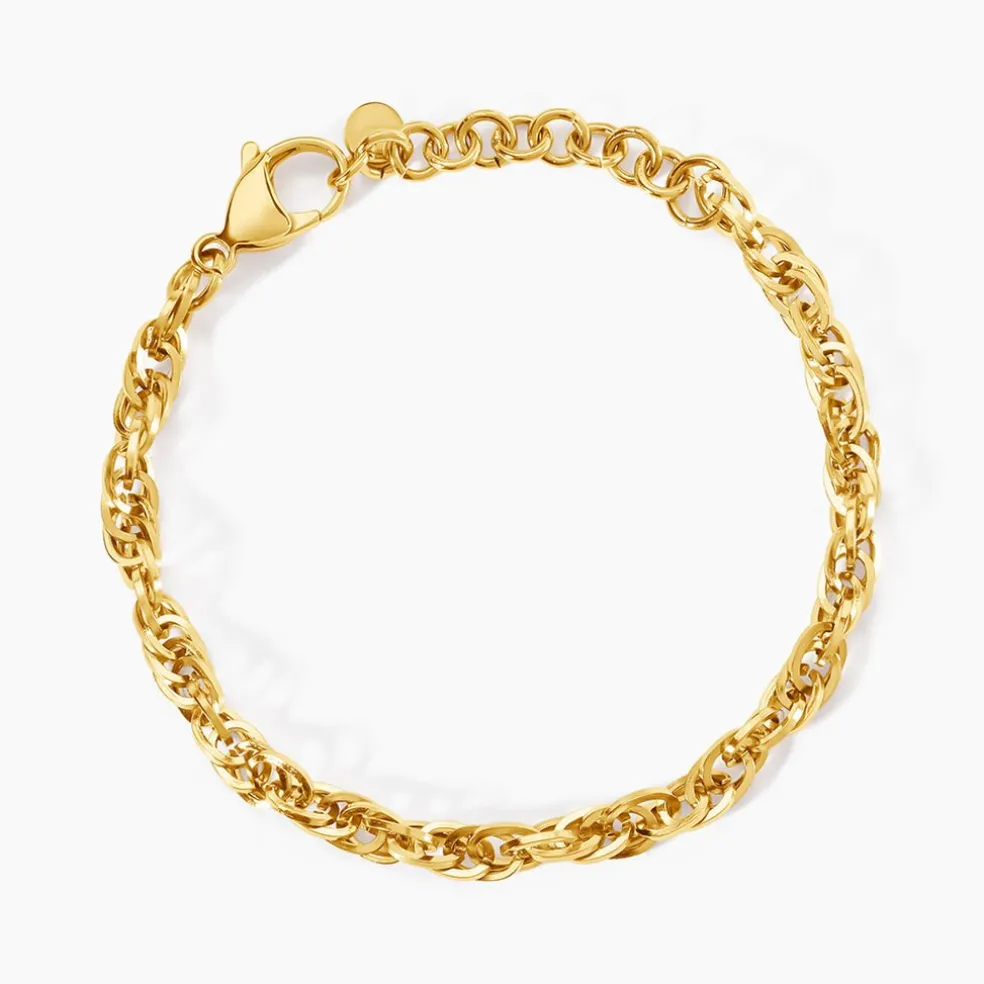 Bracelet Lady Code Acier Jaune