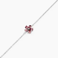 Bracelet Lalla Argent Blanc Pierre D'imitation