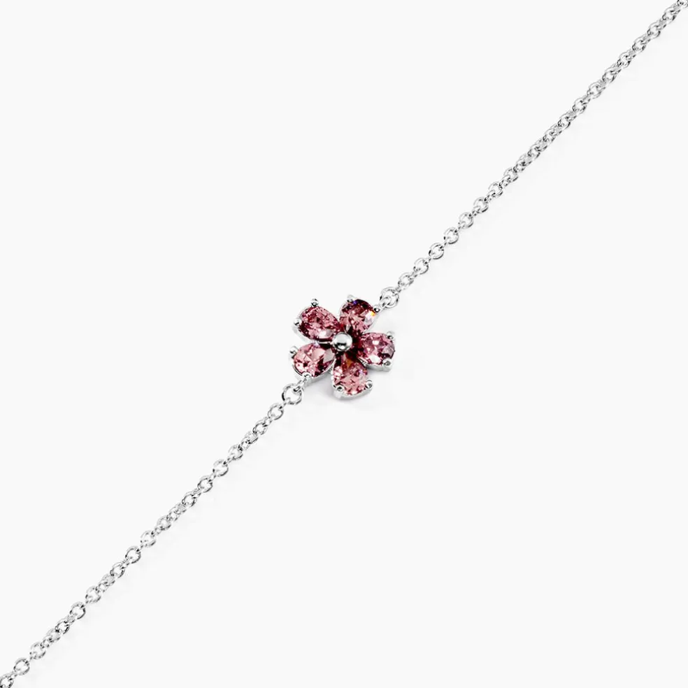 Bracelet Lalla Argent Blanc Pierre D'imitation