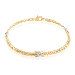 Bracelet Lamyae Plaqué Or Jaune Oxyde De Zirconium