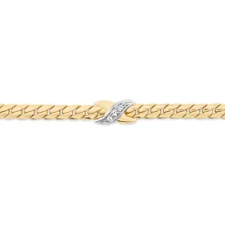 Bracelet Lamyae Plaqué Or Jaune Oxyde De Zirconium