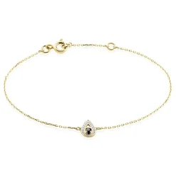 Bracelet Lareyna Or Bicolore Saphir