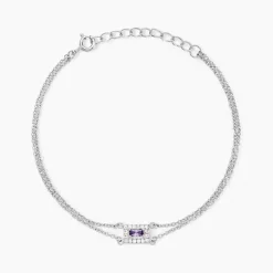 Bracelet Laurine Argent Blanc Oxyde De Zirconium