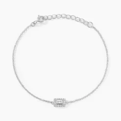 Bracelet Laurine Argent Blanc Oxyde De Zirconium