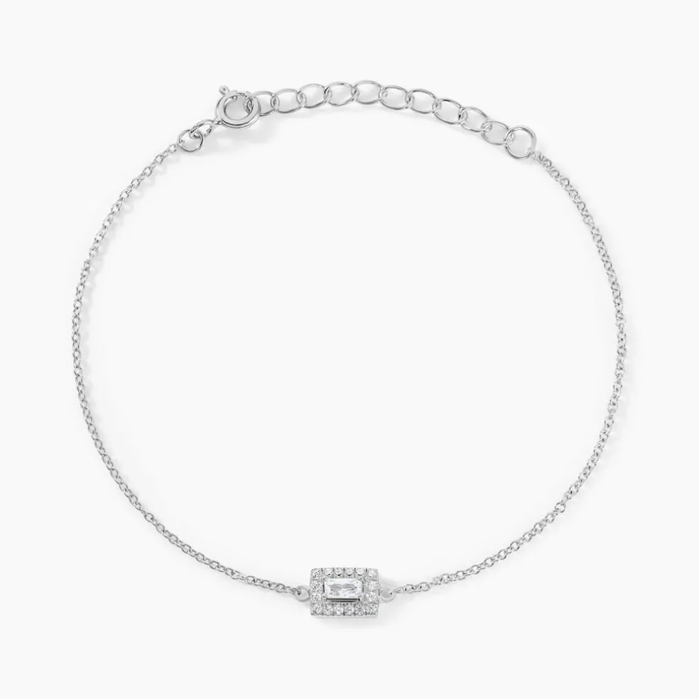 Bracelet Laurine Argent Blanc Oxyde De Zirconium
