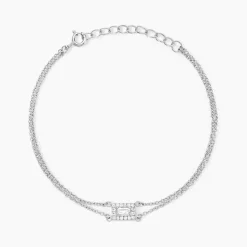 Bracelet Laurine Argent Blanc Oxyde De Zirconium