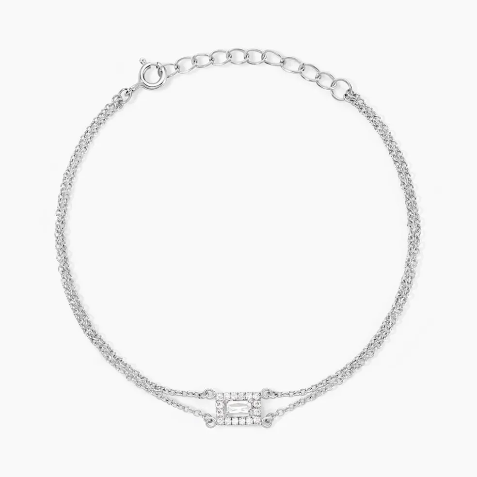 Bracelet Laurine Argent Blanc Oxyde De Zirconium
