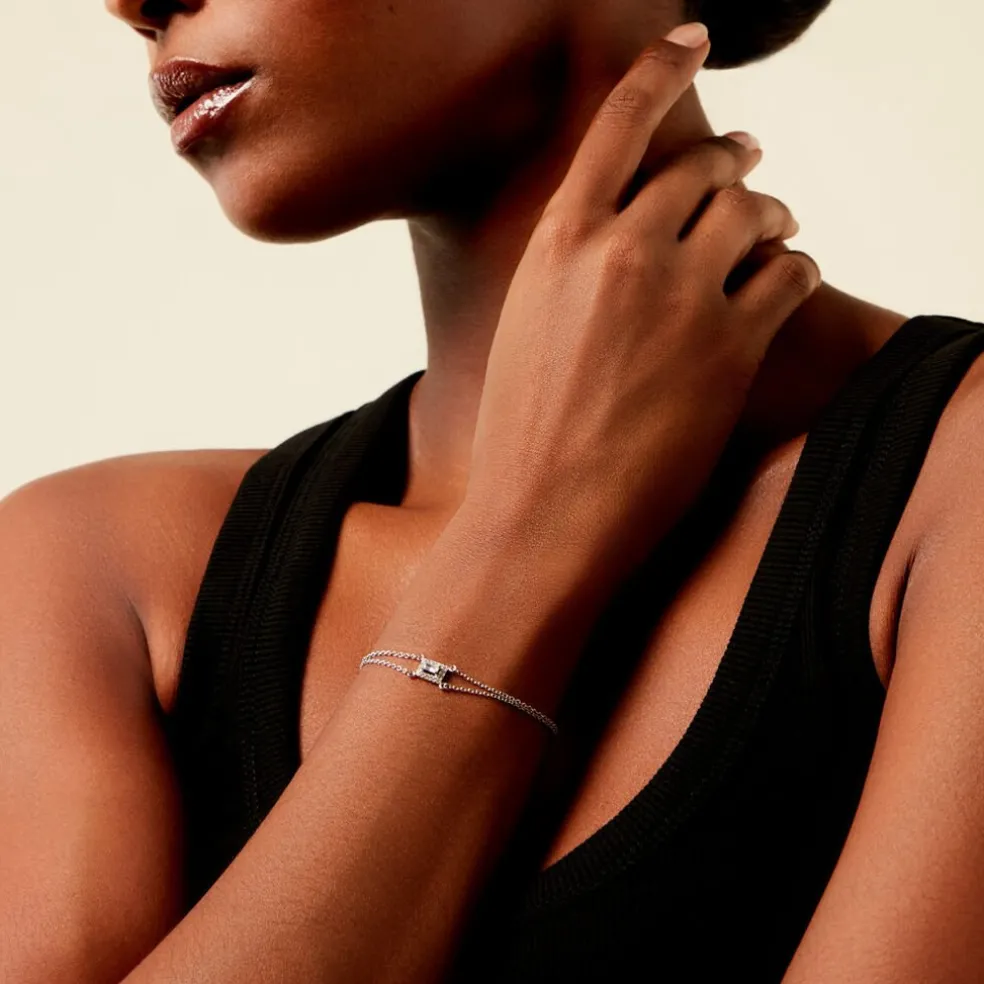 Bracelet Laurine Argent Blanc Oxyde De Zirconium