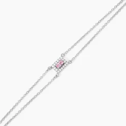 Bracelet Laurine Argent Rose Oxyde De Zirconium