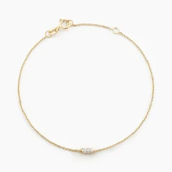 Bracelet Lawry Or Jaune Oxyde De Zirconium