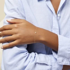 Bracelet Lawry Or Jaune Oxyde De Zirconium