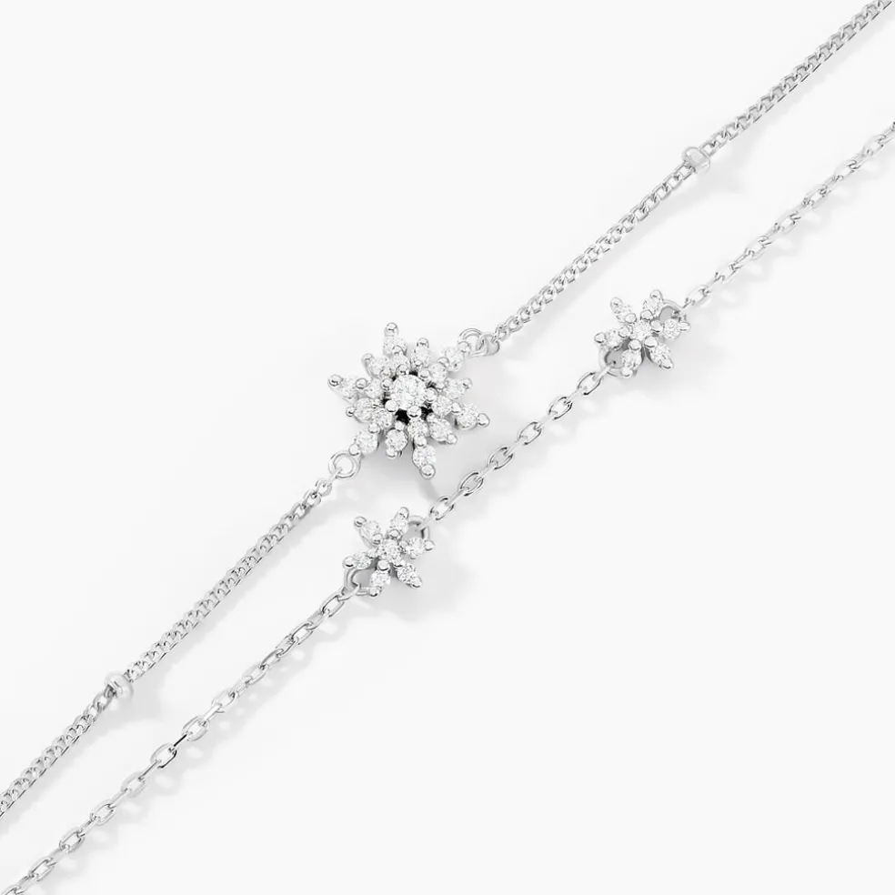 Bracelet Leila Argent Blanc Oxyde De Zirconium