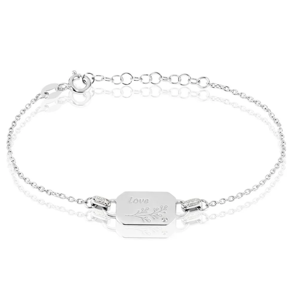 Bracelet Lenus Argent Oxydes De Zirconium