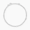 Bracelet Leodie Argent Blanc