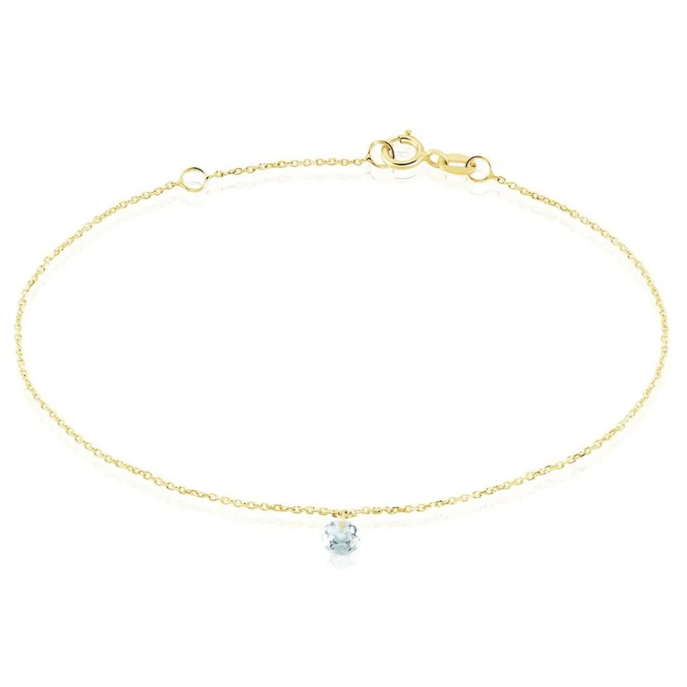 Bracelet Les Audacieuses Or Jaune Topaze